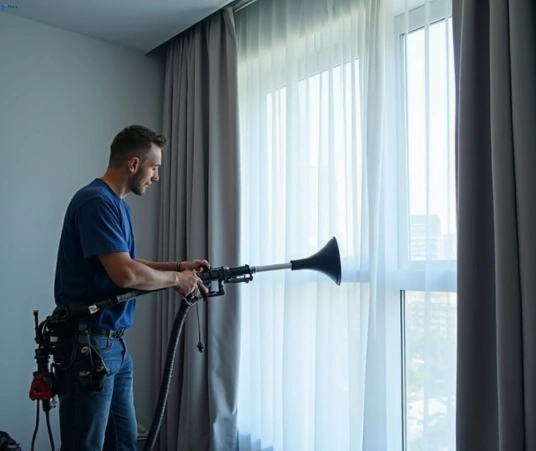 Professional commercial curtain cleaning process equipment Matty Curtain Cleaning cronulla-nsw